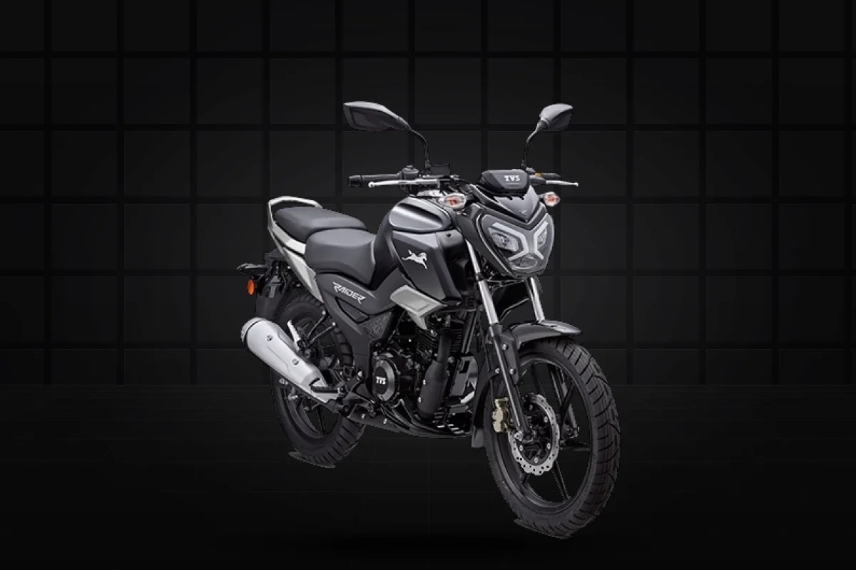 TVS Raider 125 preta, a nova moto do plano Mottu Lazer — cupom MOTTUTOP
